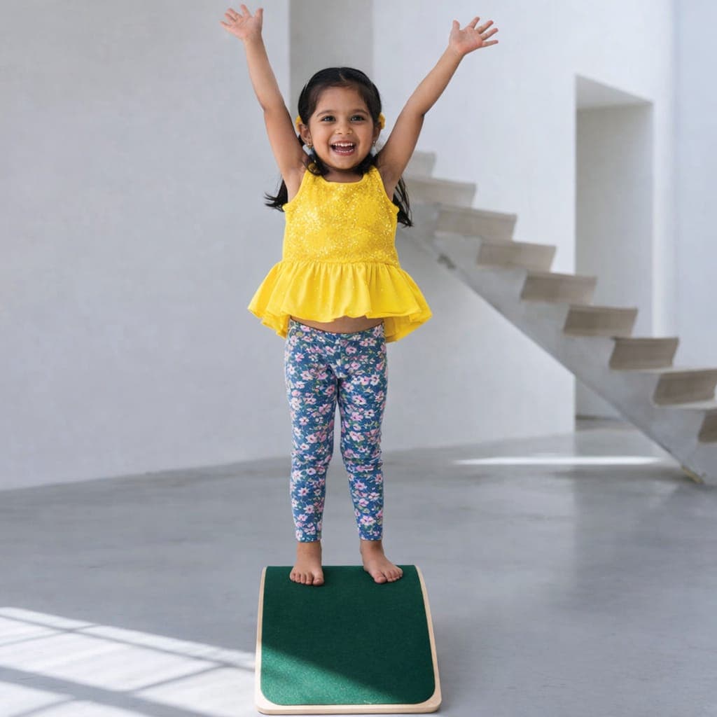 Wooden Balance Board for Kids – Non-Slip Balancing Board Game thumbnail 4