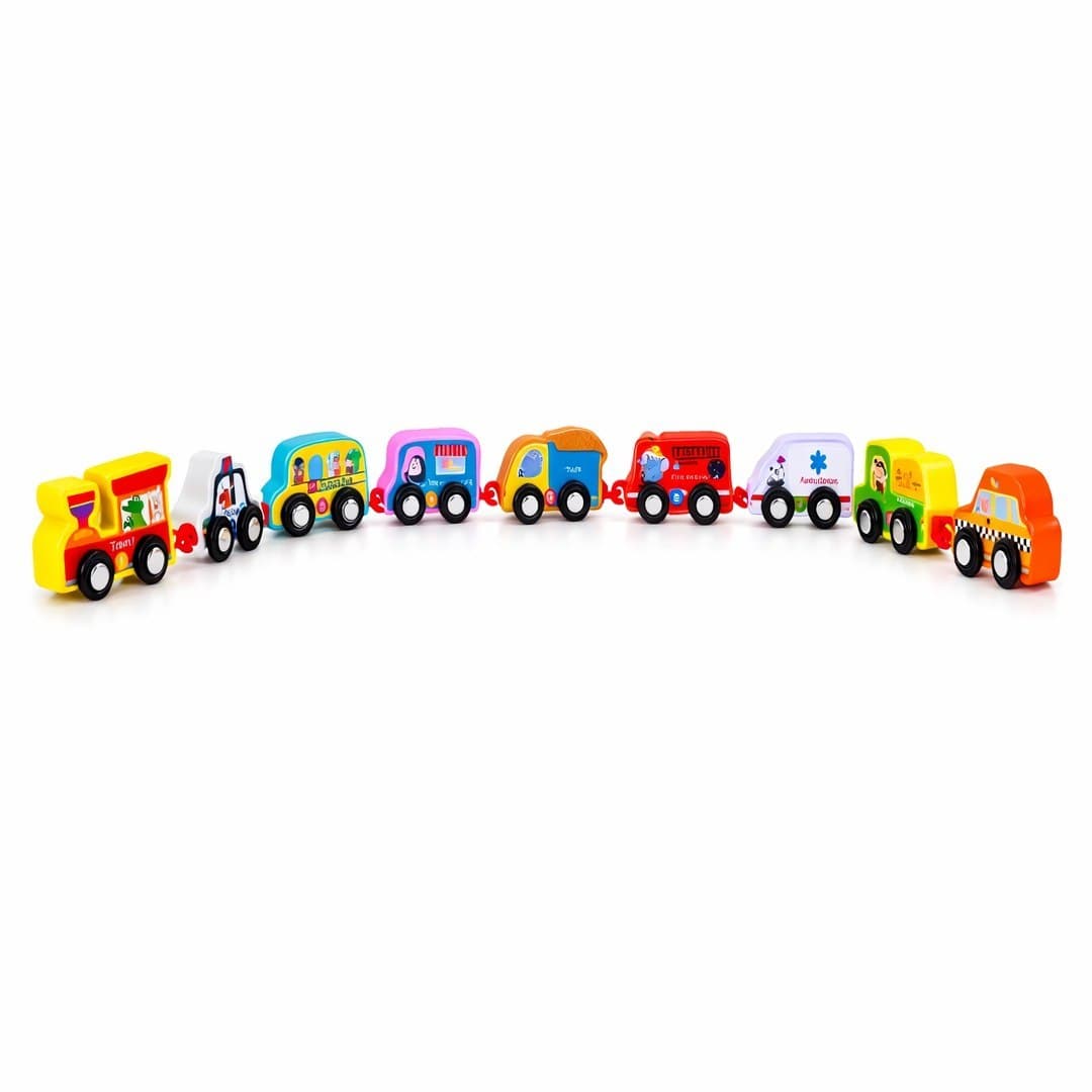 Traffic Digital Train – Mini Vehicle Set with Numbers for Kids thumbnail 3