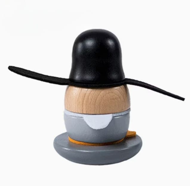 Wooden Penguin Tumbler Toy – Stacking Wobble Toy for Toddlers thumbnail 2