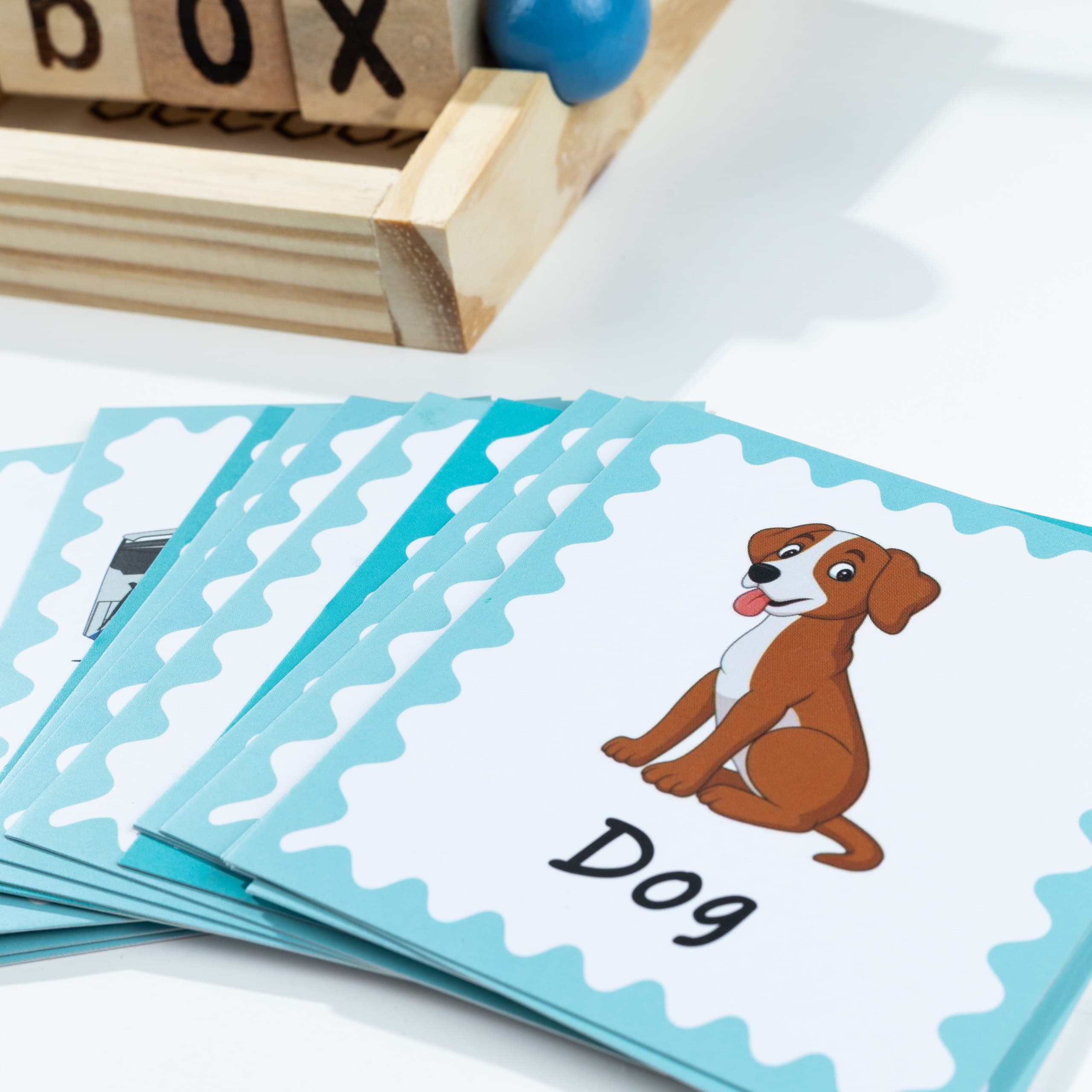 Wooden Spelling Blocks Learning Toy thumbnail 3