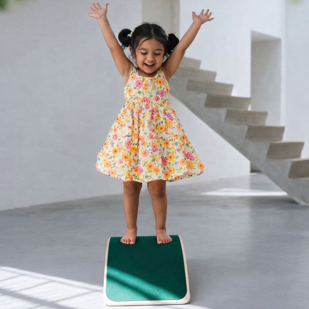 Wooden Balance Board for Kids – Non-Slip Balancing Board Game - Image 1